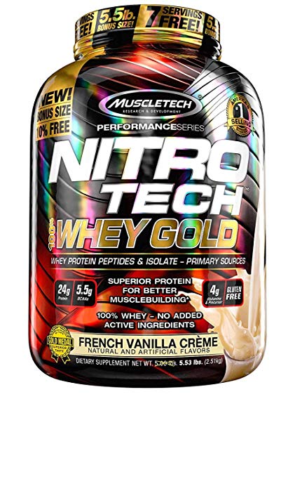 NITRO-TECH 100% Whey Gold 5.53lb fr.van - MT