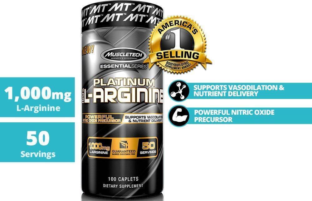 Platinum 100% L-ARGININE 100ct. - MT