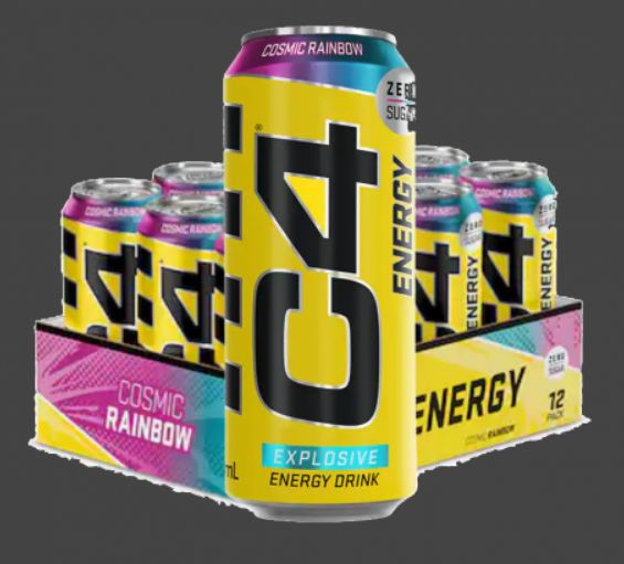 C4 Energy Carbonated 12x500ml (cosmic rainbow) - Cellucor