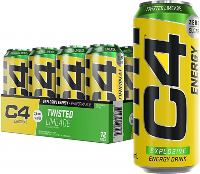 C4 Energy Carbonated 12x500ml (twisted limeade) - Cellucor