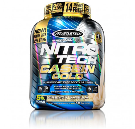 NITRO-TECH Casein Gold 5lb. van. - MT