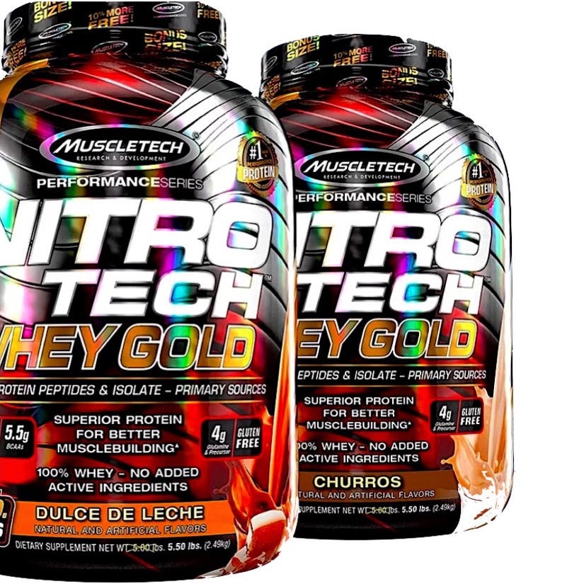 NITRO-TECH 100% Whey Gold 5.53lb CHURROS - MT