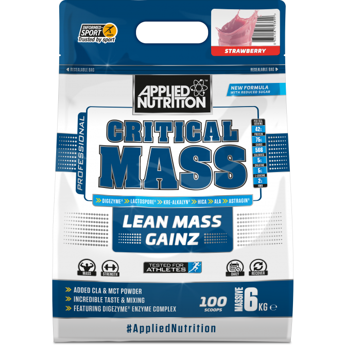 Critical Mass 6kg strawberry - Applied Nutrition