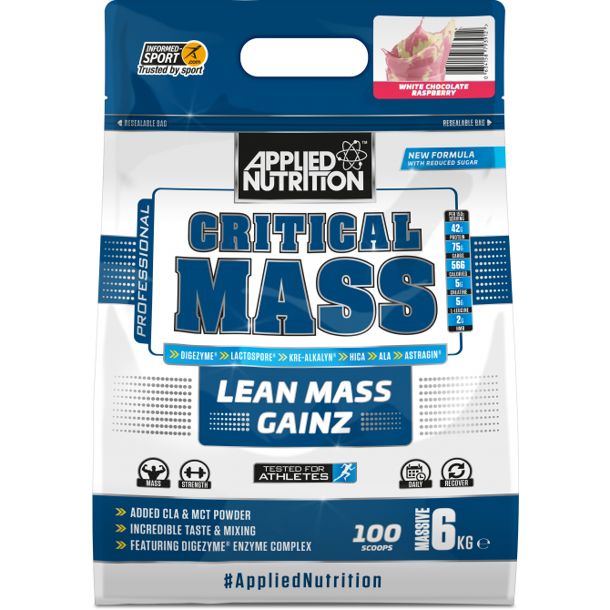 Critical Mass 6kg white choco rasp - Applied Nutrition