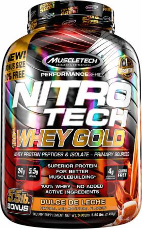 NITRO-TECH 100% Whey Gold 5.53lb Dulce de Leche - MT