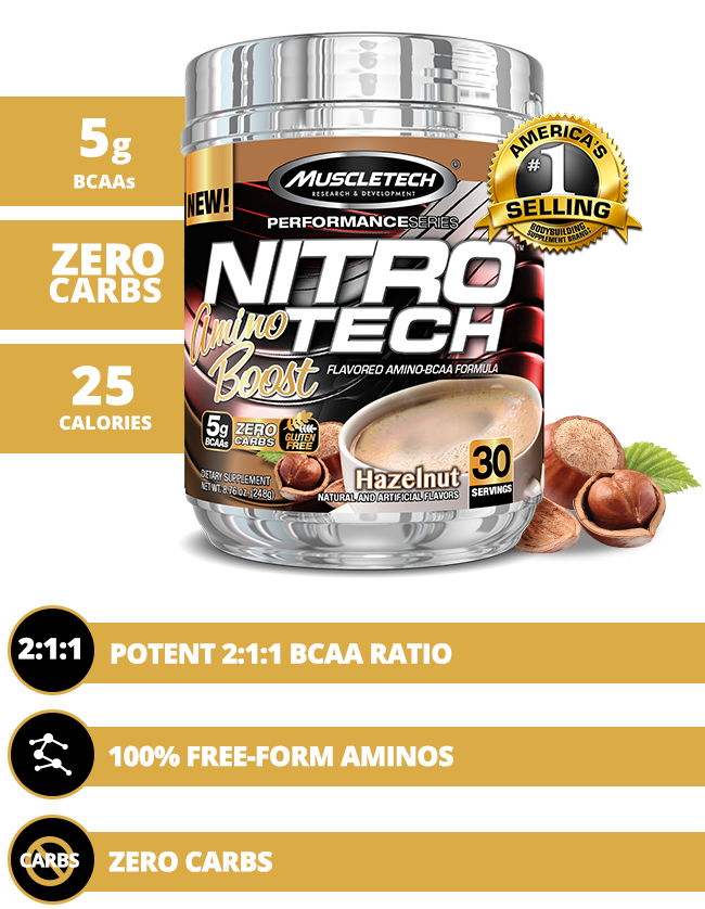 NITRO-TECH Amino Boost 30serv. hnuts. - MT