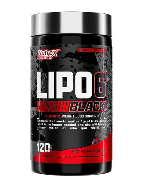 LIPO-6 BLACK 120caps. (new label) - NUTREX