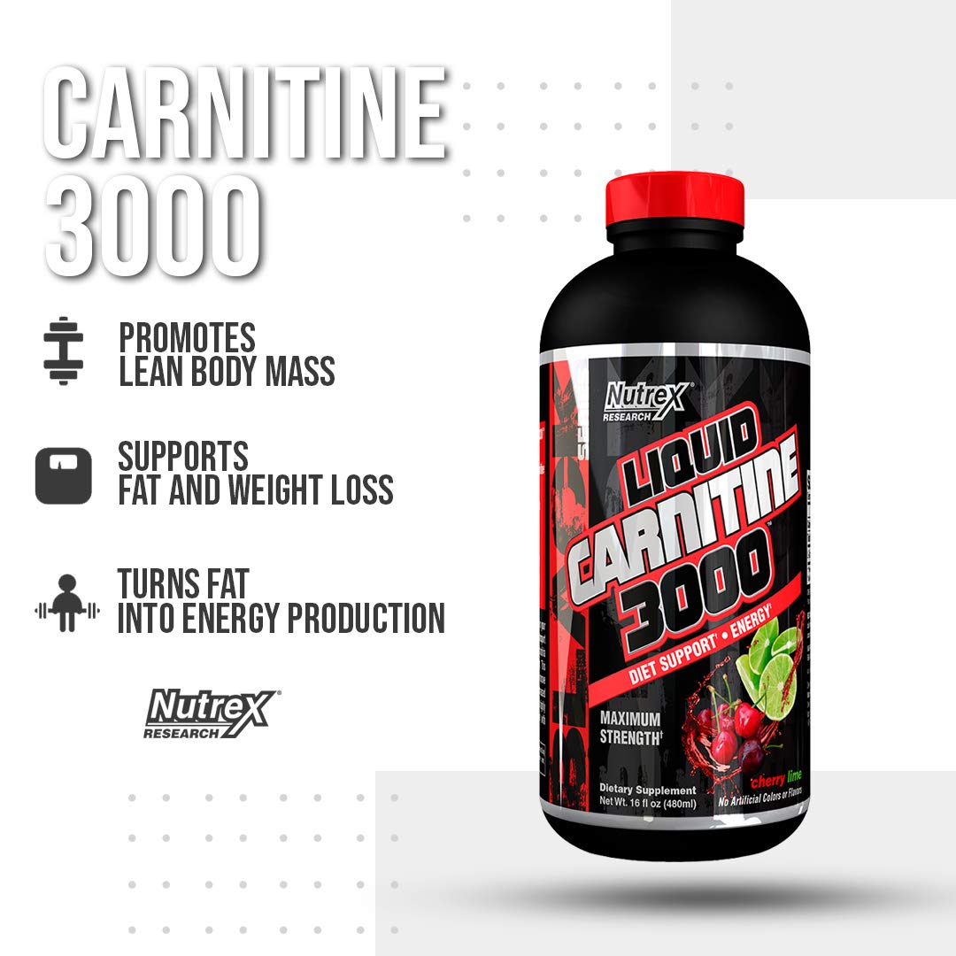 LIQUID CARNITINE 3000 480ml Cherry - NUTREX