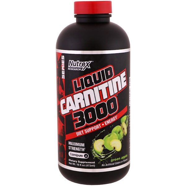 LIQUID CARNITINE 3000 480ml Apple - NUTREX