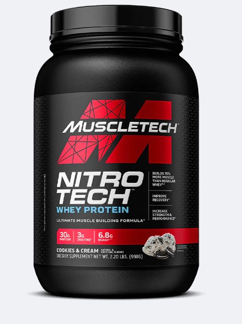 NITRO-TECH Whey Protein 2lbs cookies - MuscleTech