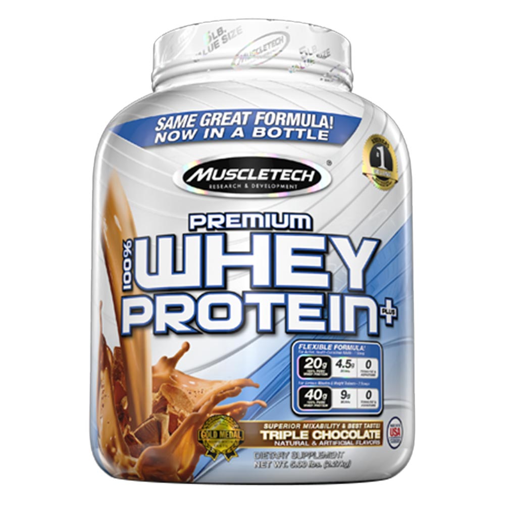 100% Premium Whey Protein Plus 5lb (jar) - MT