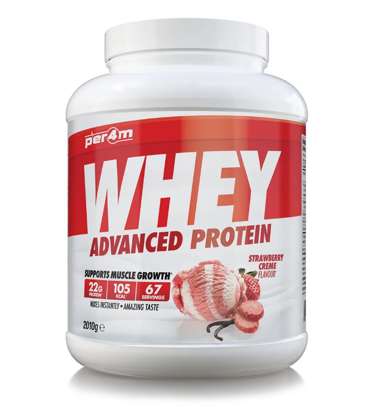 WHEY PROTEIN 2.01kg (strawberry creme) - PER4M