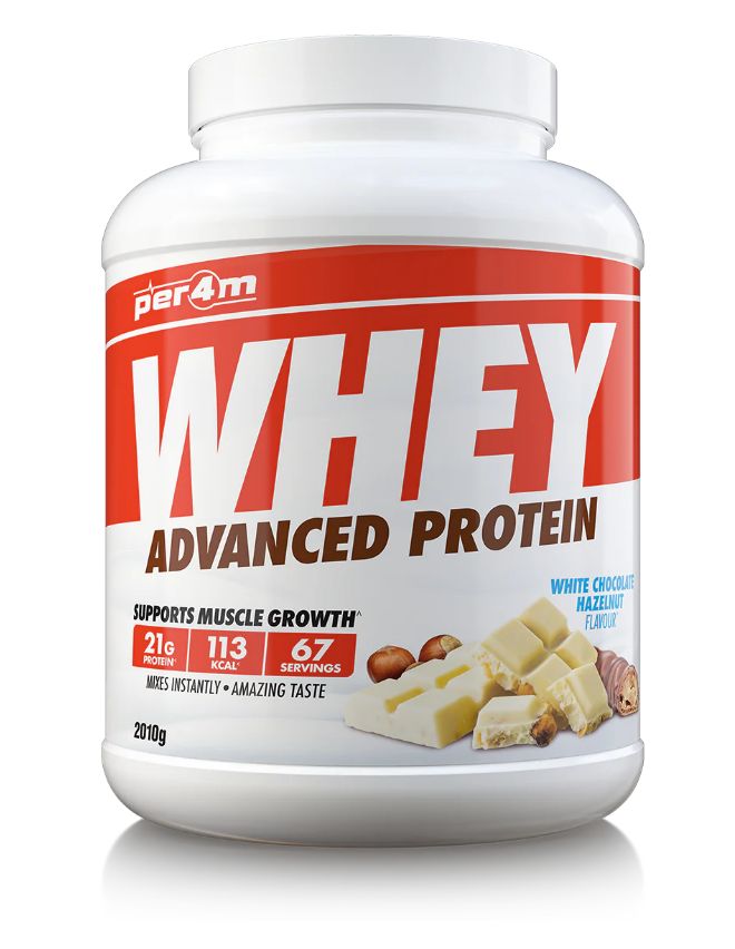 WHEY PROTEIN 2.01kg (white choco hazelnut) - PER4M