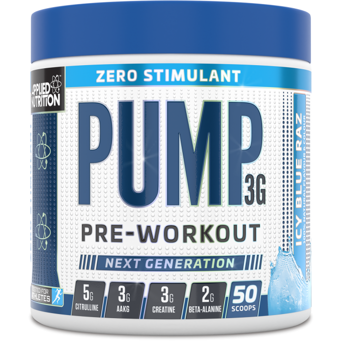 Pump 3G 375g ZERO icy blue raz - Applied Nutrition