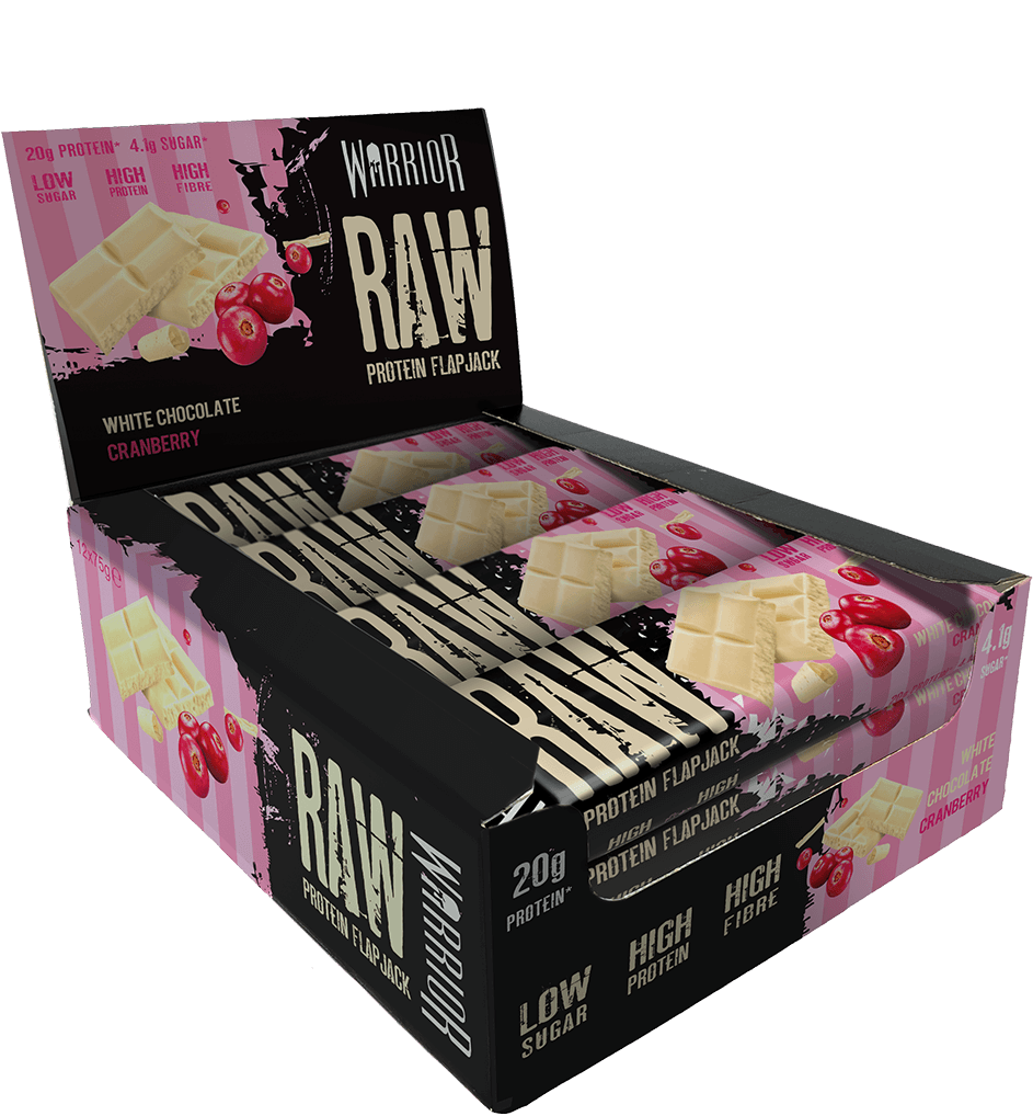 WARRIOR RAW PROTEIN FLAPJACK 75g - white chocolate cranberry