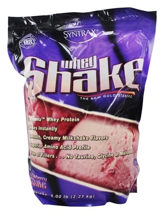 Whey Shake 5lbs Strawberry - Syntrax