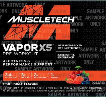 VAPOR X5 (EU) 30serv. fruit punch - MuscleTech